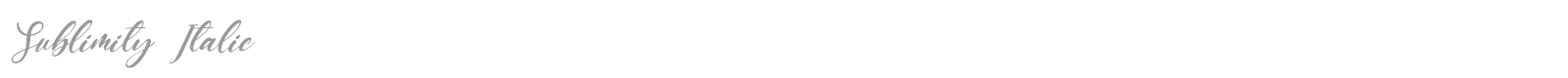 Sublimity font preview